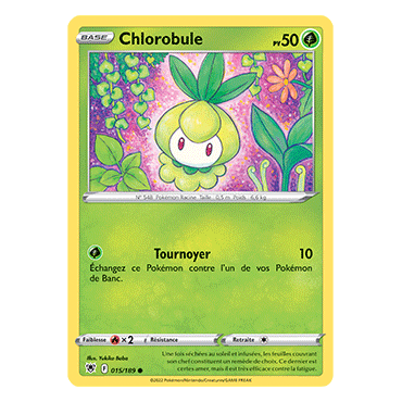 Carte Chlorobule - Commune de Pokémon Astres Radieux 015/189