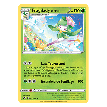 Fragilady de Hisui Holographique rare Pokémon Astres Radieux 016/189