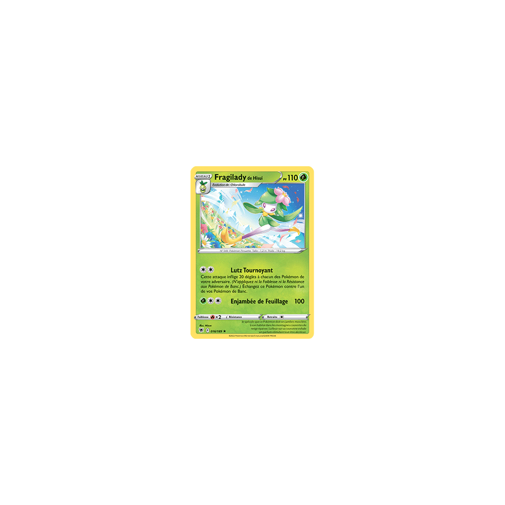 Fragilady de Hisui Holographique rare Pokémon Astres Radieux 016/189