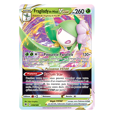 Découvrez Fragilady de Hisui, carte Holographique rare STAR de la série Astres Radieux