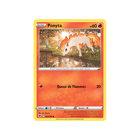 Carte Ponyta - Commune de Pokémon Astres Radieux 021/189