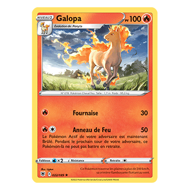 Galopa 022/189 : Joyau Rare de l'extension Pokémon Astres Radieux