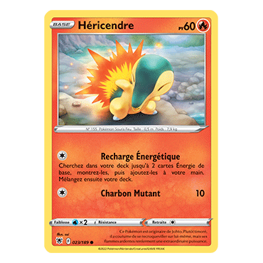 Héricendre 023/189 : Joyau Commune de l'extension Pokémon Astres Radieux