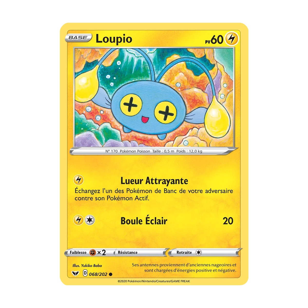 Loupio 068/202 : Joyau Commune (Brillante) de l'extension Pokémon Épée et Bouclier