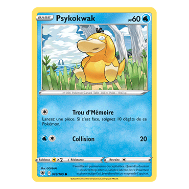 Carte Psykokwak - Commune de Pokémon Astres Radieux 028/189