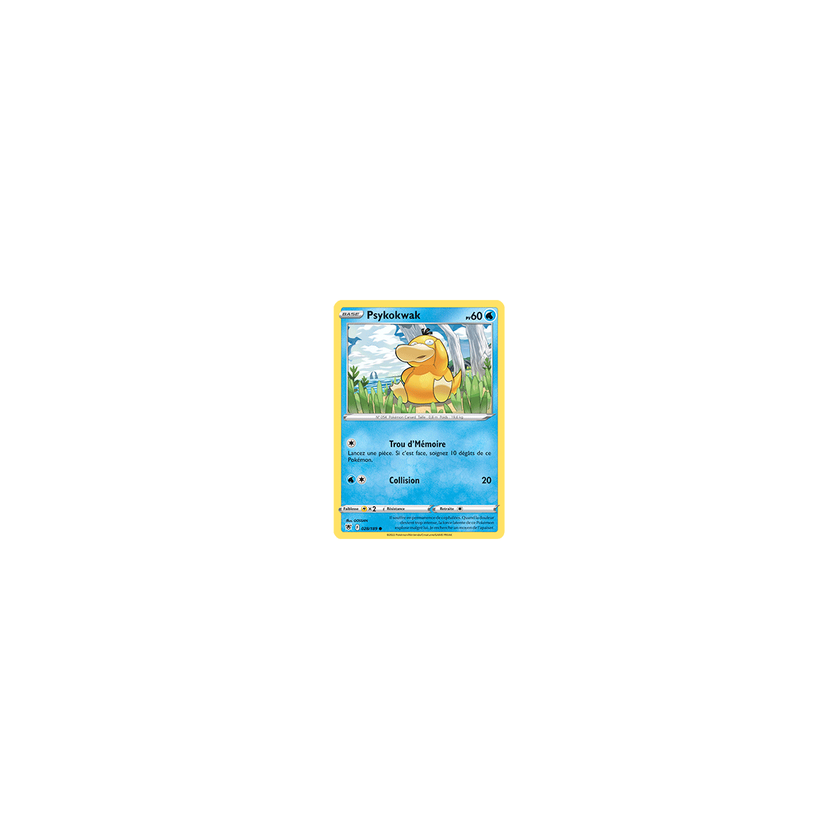 Carte Psykokwak - Commune de Pokémon Astres Radieux 028/189