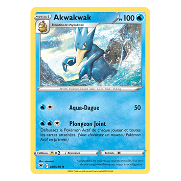 Découvrez Akwakwak, carte Peu commune de la série Astres Radieux