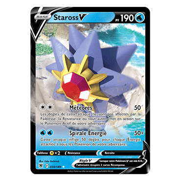 Carte Staross - Holographique rare V de Pokémon Astres Radieux 030/189