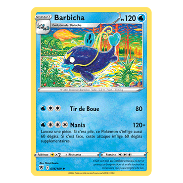 Carte Barbicha - Peu commune de Pokémon Astres Radieux 036/189