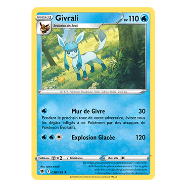 Givrali 038/189 : Joyau Rare de l'extension Pokémon Astres Radieux