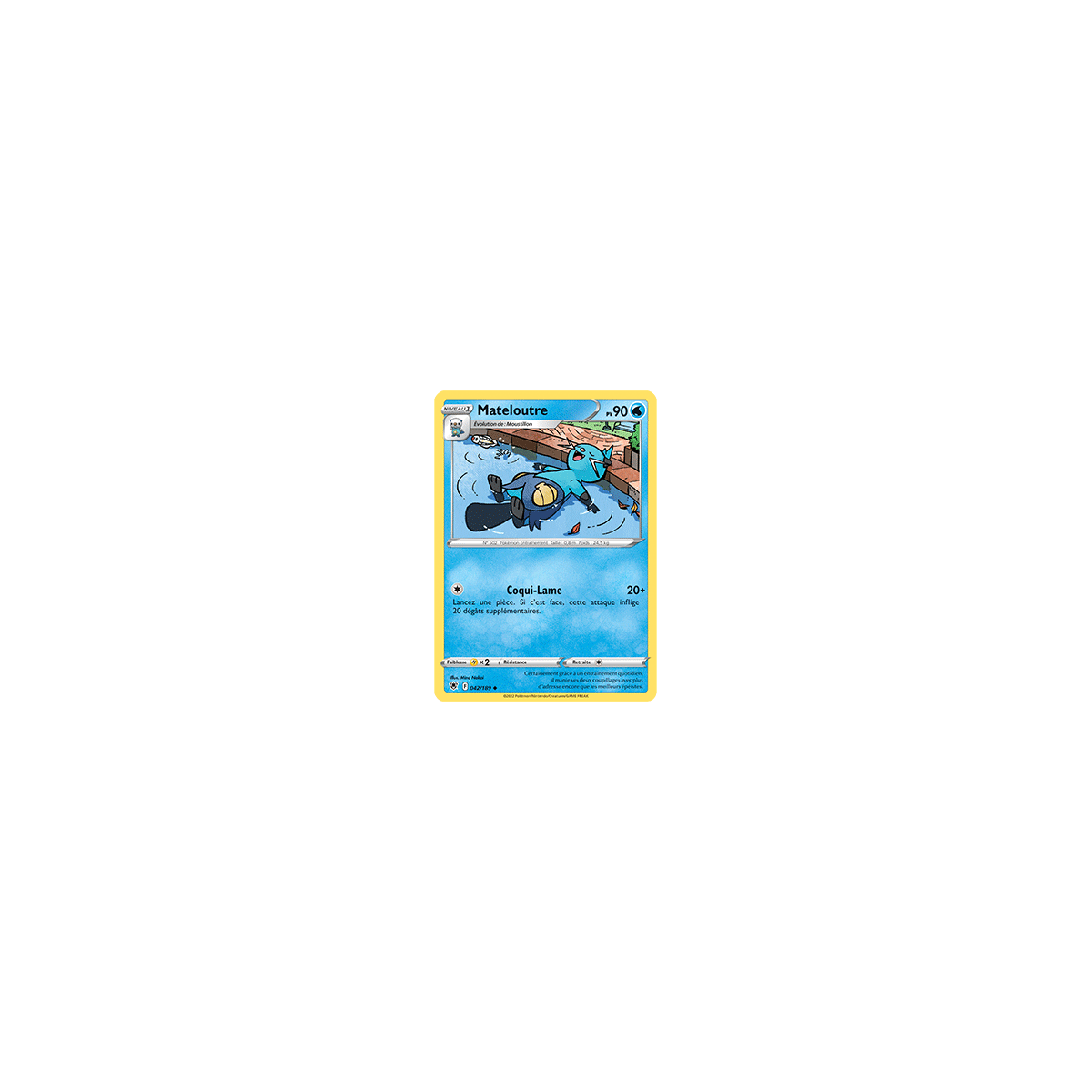 Mateloutre 042/189 : Joyau Peu commune de l'extension Pokémon Astres Radieux