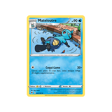 Mateloutre 042/189 : Joyau Peu commune de l'extension Pokémon Astres Radieux