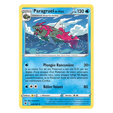 Paragruel de Hisui 044/189 : Joyau Rare de l'extension Pokémon Astres Radieux