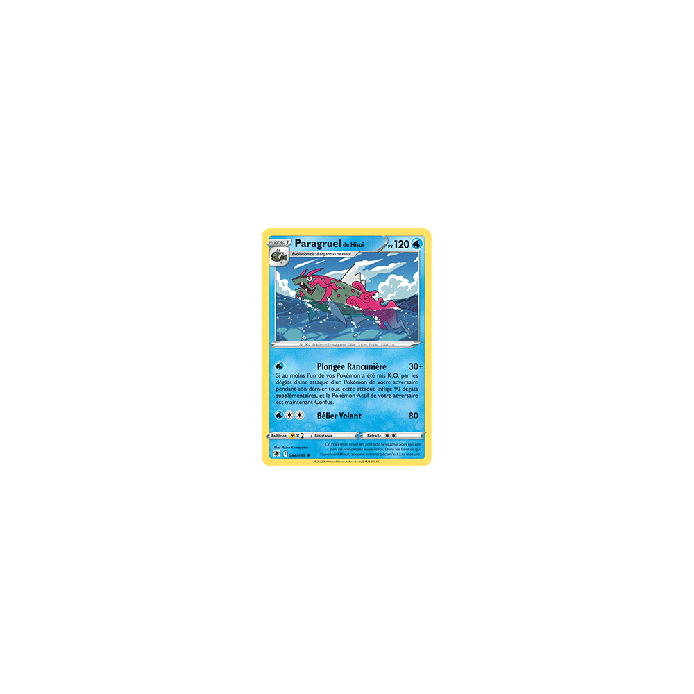 Paragruel de Hisui 044/189 : Joyau Rare de l'extension Pokémon Astres Radieux