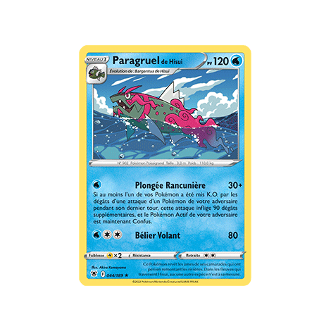 Paragruel de Hisui 044/189 : Joyau Rare de l'extension Pokémon Astres Radieux