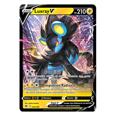 Découvrez Luxray, carte Holographique rare V de la série Astres Radieux