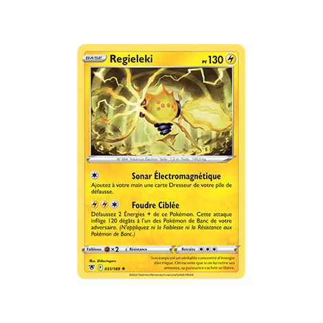 Carte Regieleki - Rare de Pokémon Astres Radieux 051/189