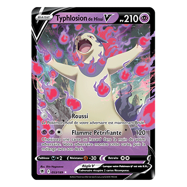 Carte Typhlosion de Hisui - Holographique rare Astres Radieux 053/189