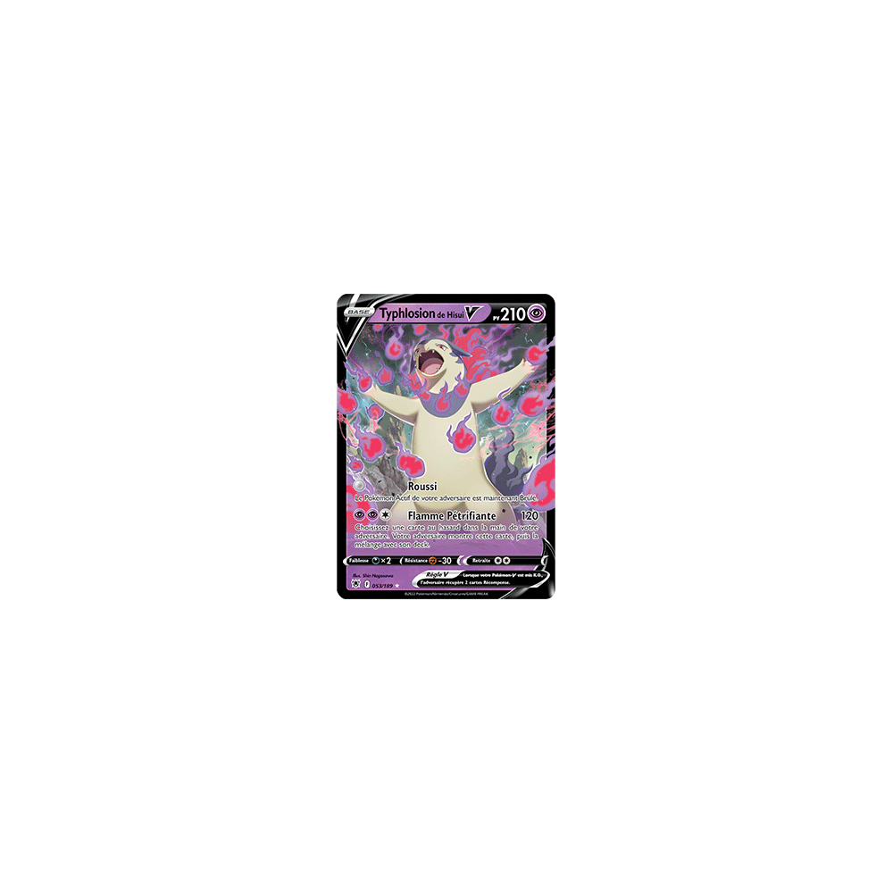 Carte Typhlosion de Hisui - Holographique rare Astres Radieux 053/189