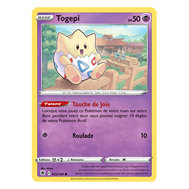 Découvrez Togepi, carte Commune de la série Astres Radieux