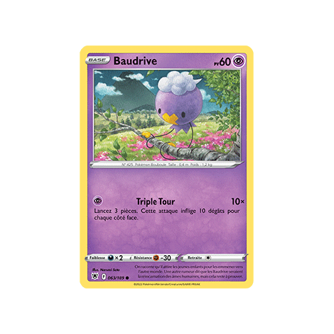Baudrive 063/189 : Joyau Commune de l'extension Pokémon Astres Radieux