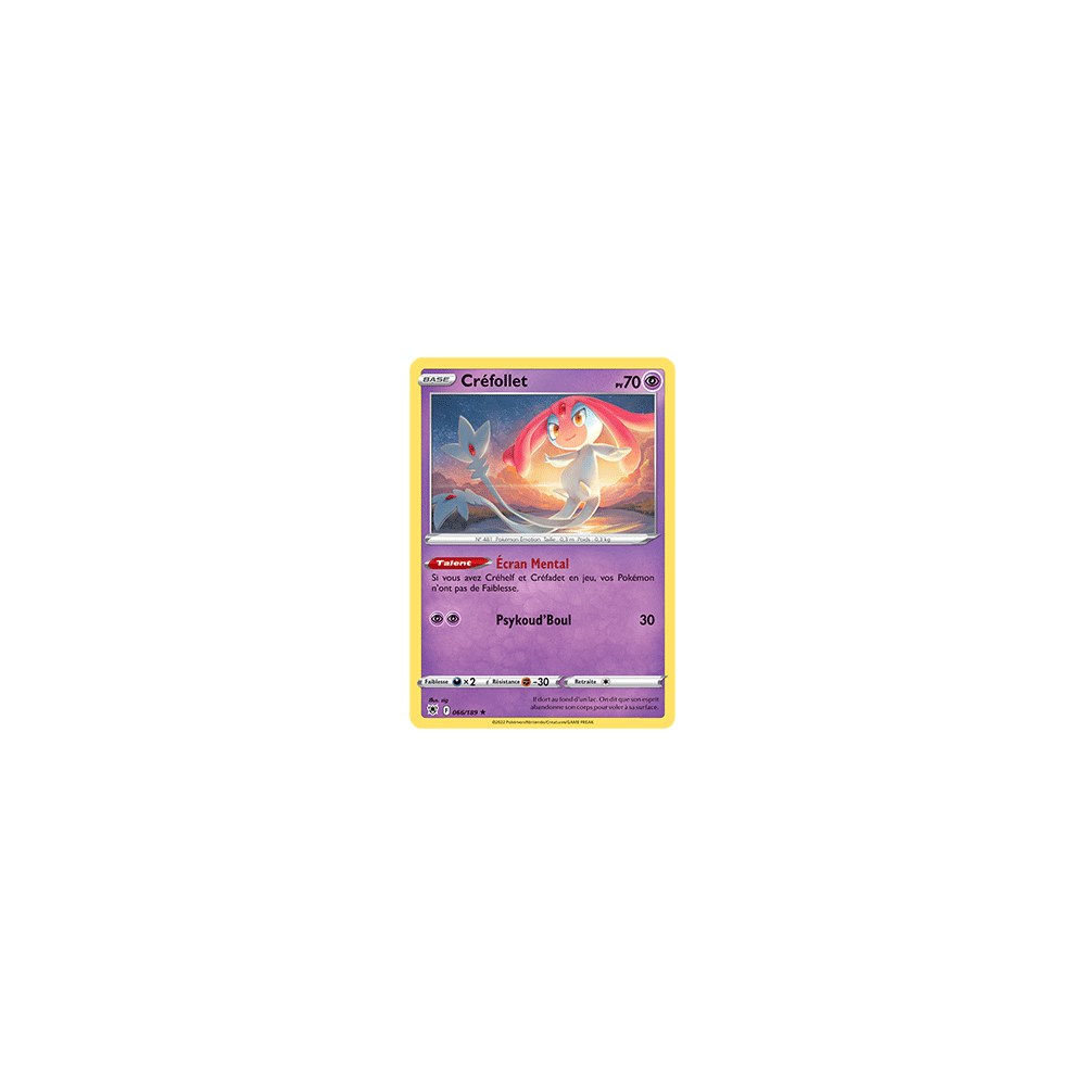 Créfollet 066/189  rare de l'extension Pokémon Astres Radieux