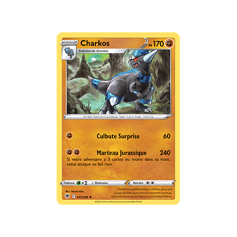 Charkos 077/189 rare de l'extension Pokémon Astres Radieux