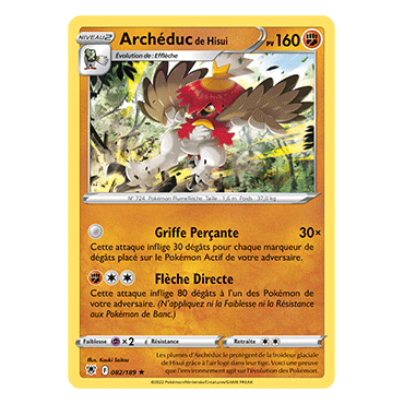 Découvrez Archéduc de Hisui, carte Holographique rare de la série Astres Radieux