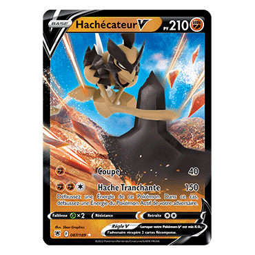 Hachécateur 087/189 : Joyau Holographique rare V de l'extension Pokémon Astres Radieux