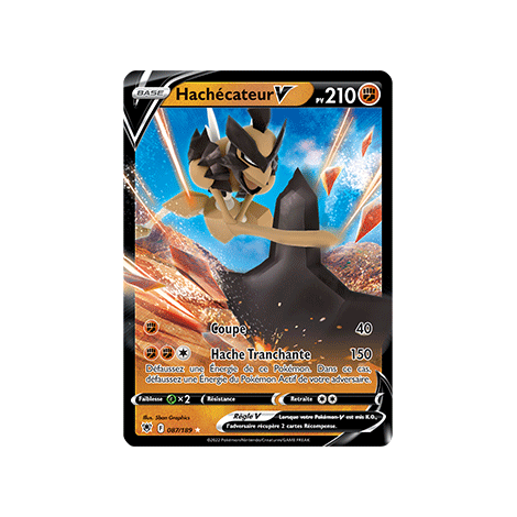 Hachécateur 087/189 : Joyau Holographique rare V de l'extension Pokémon Astres Radieux