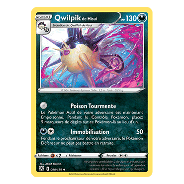 Découvrez Qwilpik de Hisui, carte Peu commune de la série Astres Radieux