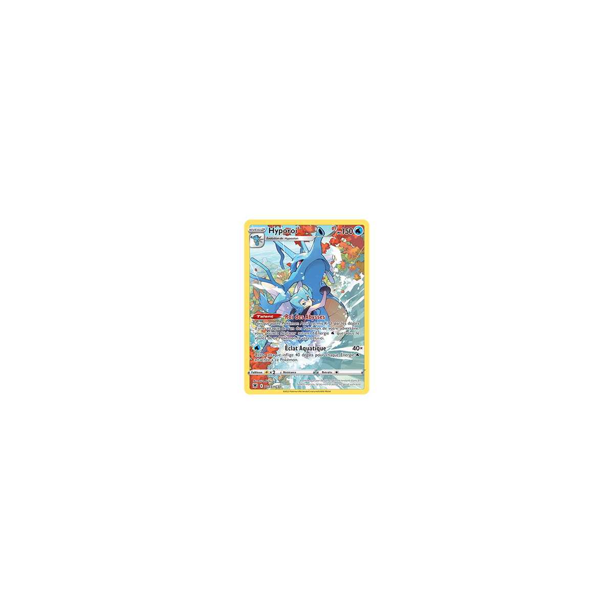 Lino 203/189 Carte Pokémon Arc-en-ciel secrète Neuve VF