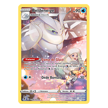 Découvrez Beldeneige, carte Holographique rare de la série Astres Radieux