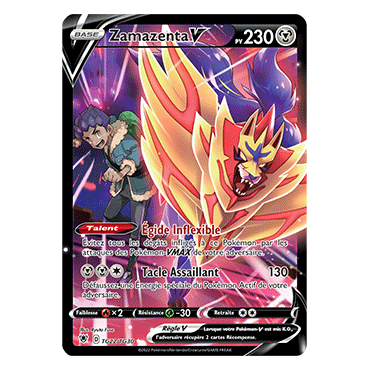 Découvrez Zamazenta, carte Holographique rare V de la série Astres Radieux