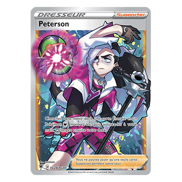 Découvrez Peterson, carte ultra rare de la série Astres Radieux