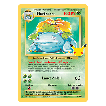 Découvrez Florizarre (Set de Base 15), carte Rare de la série Célébrations (JCC)