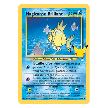 Magicarpe Brillant (Neo Revelation) 66/64 : Joyau Rare de l'extension Pokémon Célébrations (JCC)