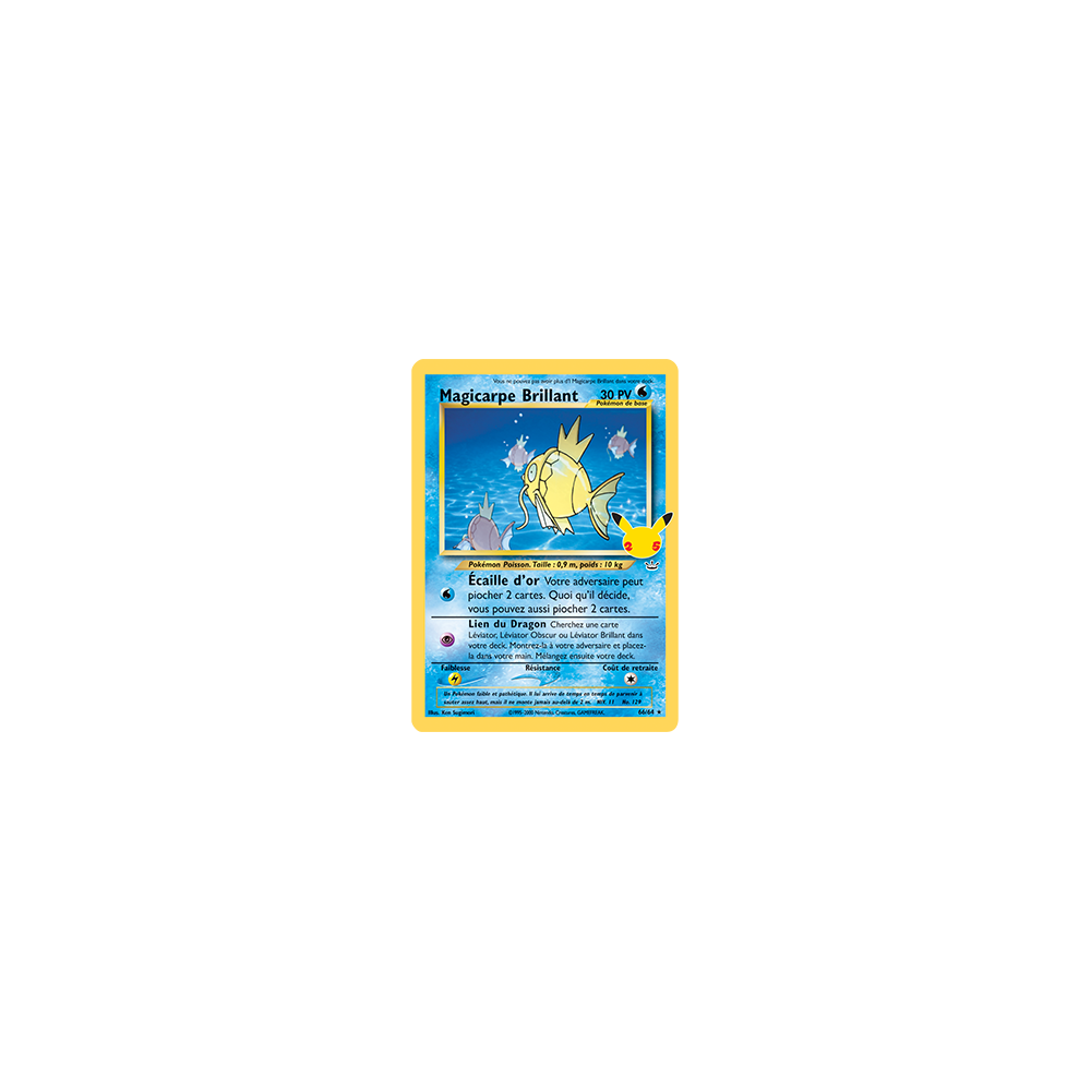 Magicarpe Brillant (Neo Revelation) 66/64 : Joyau Rare de l'extension Pokémon Célébrations (JCC)