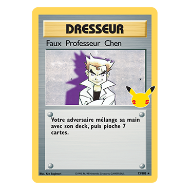 Découvrez Faux Professeur Chen (Set de Base), carte Rare de la série Célébrations (JCC)