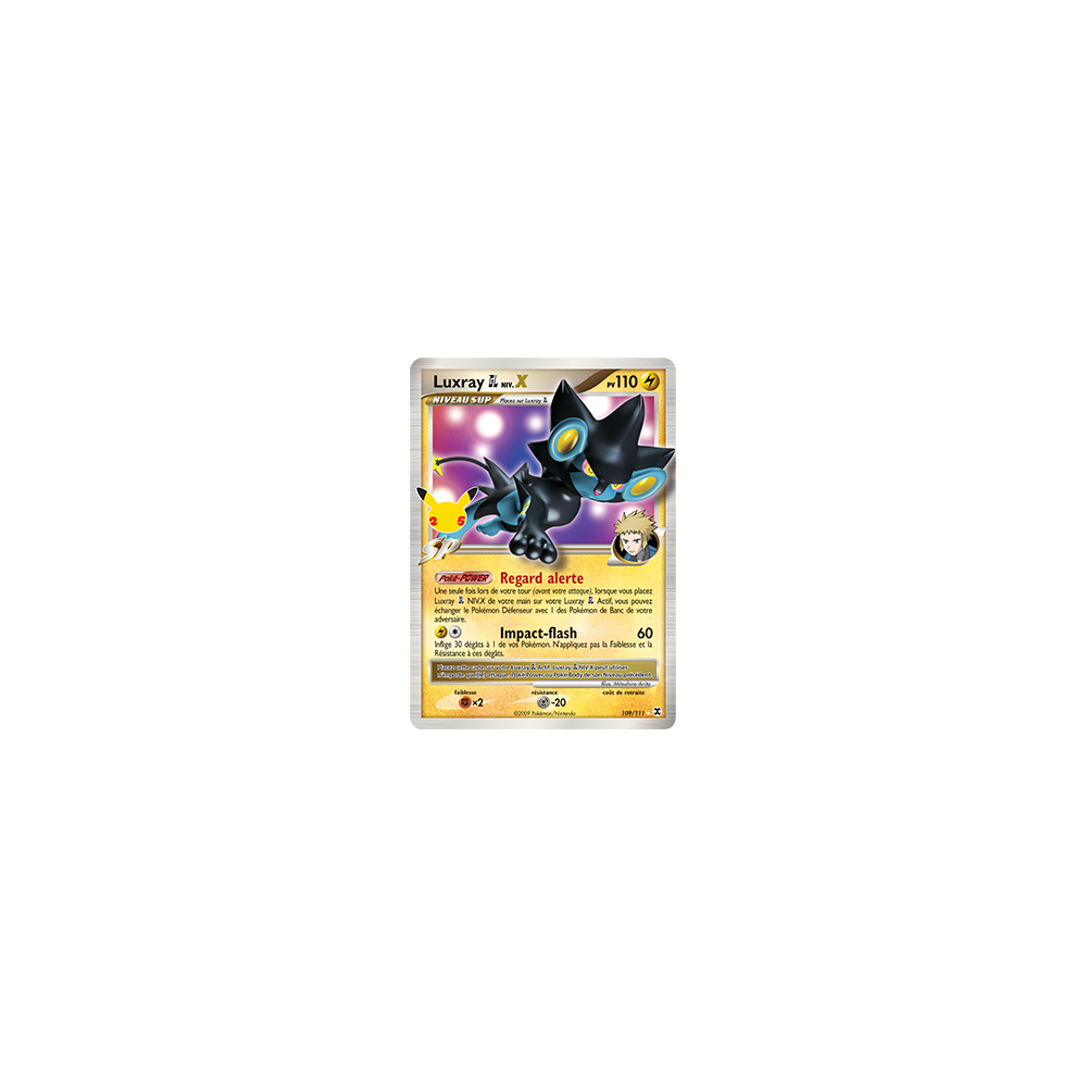 Carte Luxray GL NIV.X (Rivaux Émergeants) - Rare de Pokémon Célébrations (JCC) 109/111