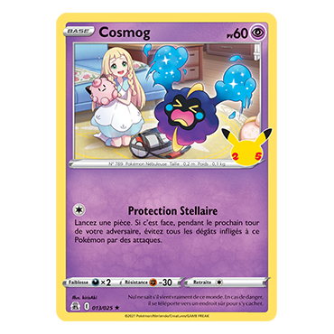 Carte Cosmog - Rare de Pokémon Célébrations (JCC) 013/025
