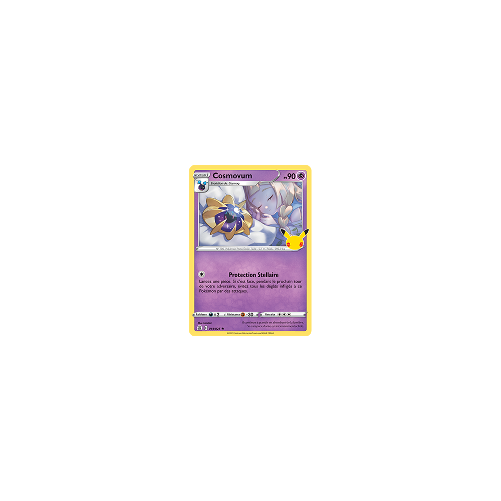 Carte Cosmovum - Rare de Pokémon Célébrations (JCC) 014/025