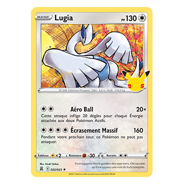 Découvrez Lugia, carte Rare de la série Célébrations (JCC)