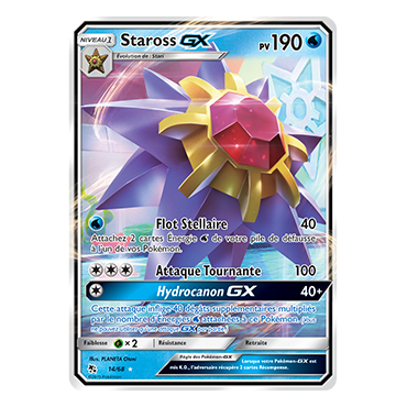 Carte Staross - Holographique rare GX de Pokémon Destinées Occultes 14/68