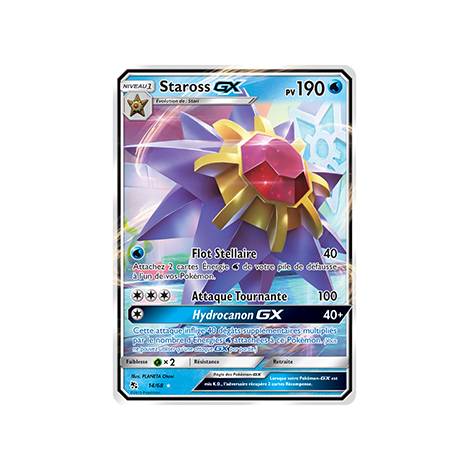 Carte Staross - Holographique rare GX de Pokémon Destinées Occultes 14/68