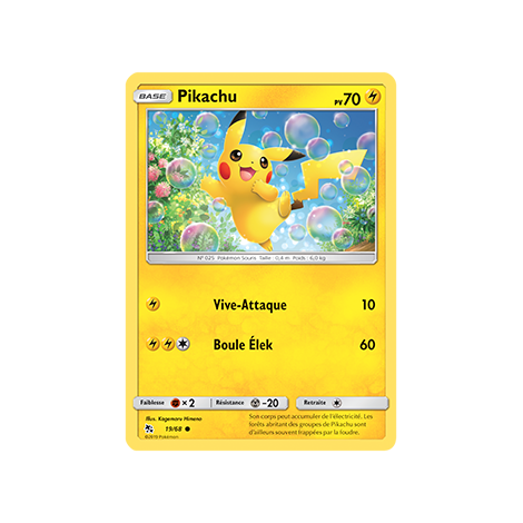 Découvrez Pikachu, carte Commune de la série Destinées Occultes