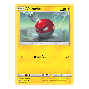 Découvrez Voltorbe, carte Commune de la série Destinées Occultes