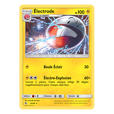 Électrode 22/68 : Joyau Rare de l'extension Pokémon Destinées Occultes