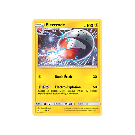 Électrode 22/68 : Joyau Rare de l'extension Pokémon Destinées Occultes