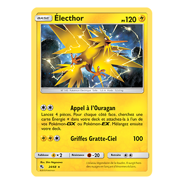 Découvrez Électhor, carte Holographique rare de la série Destinées Occultes